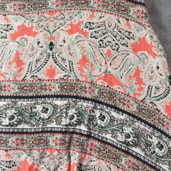 Ultra Flirt Womens Tank Top XS Pink Gray Boho Asymmetrical Hem Festival Casual - Picture 5 of 9